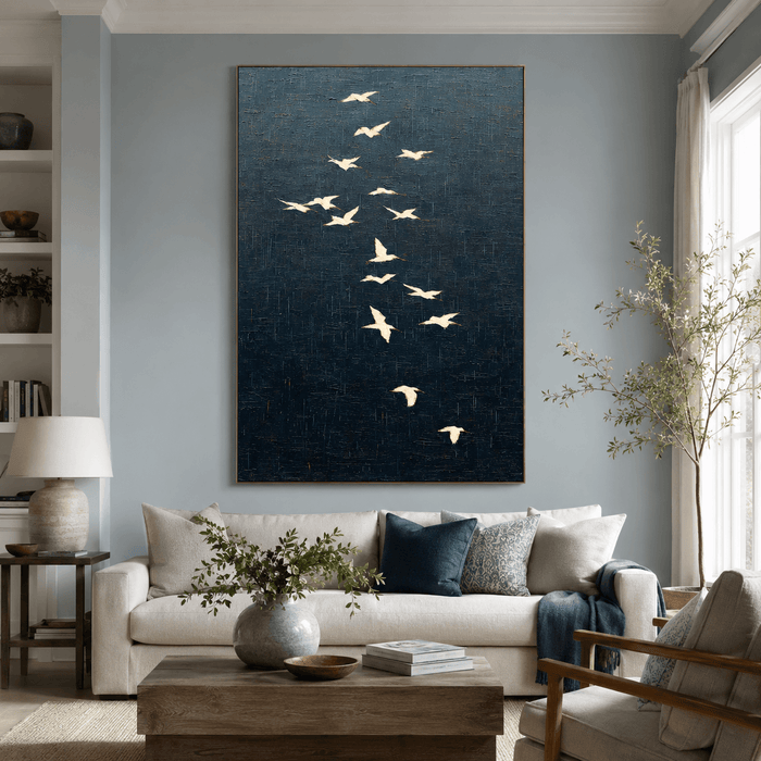 Bird Flock Art | Moody Elegant Vibe