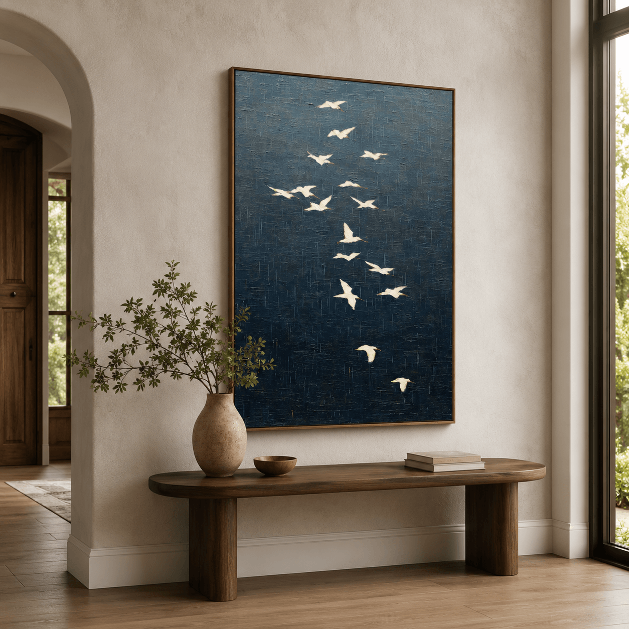 Bird Flock Art | Moody Elegant Vibe