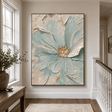Textured Aqua Blooms | Gilded Core