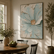 Textured Aqua Blooms | Gilded Core