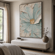 Textured Aqua Blooms | Gilded Core