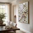Textured Floral Elegance | Beige Blossom