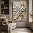 Textured Floral Elegance | Beige Blossom