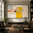 Textured Colorful Geometry | Yellow White