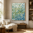 Textured Leaf Abundance | Blue Green