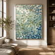 Textured Leaf Abundance | Blue Green