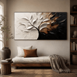 Textured Foliage Grandeur | Gold White