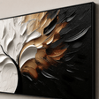 Textured Foliage Grandeur | Gold White