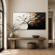 Textured Foliage Grandeur | Gold White