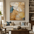 Textured Leaf Art | Warm Elegance