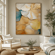 Textured Leaf Art | Warm Elegance
