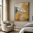 Textured Leaf Art | Warm Elegance