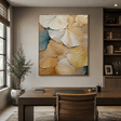 Textured Leaf Art | Warm Elegance