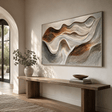Textured Wave Harmony | Beige Brown