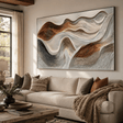 Textured Wave Harmony | Beige Brown