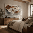 Textured Wave Harmony | Beige Brown