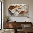 Textured Wave Harmony | Beige Brown