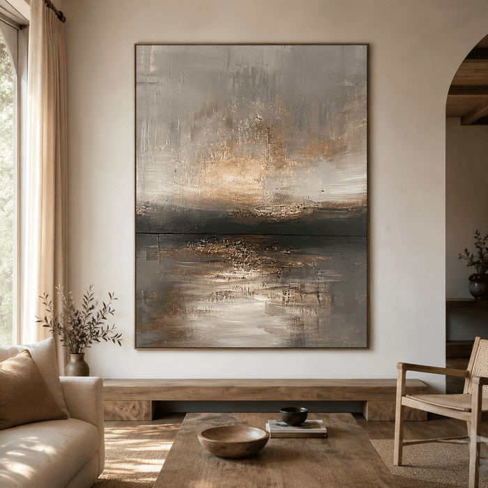 Textured Neutral Radiance | Gold Haze