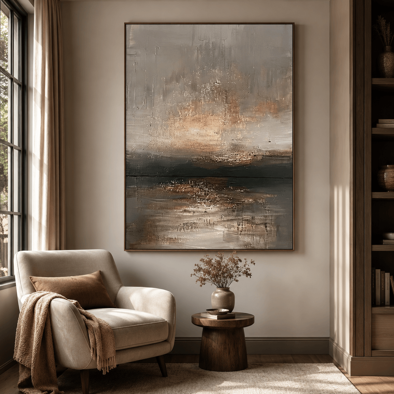 Textured Neutral Radiance | Gold Haze