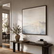 Minimalist Blue Seascape Art | Calm Sophistication