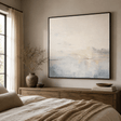 Minimalist Blue Seascape Art | Calm Sophistication