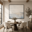 Minimalist Blue Seascape Art | Calm Sophistication