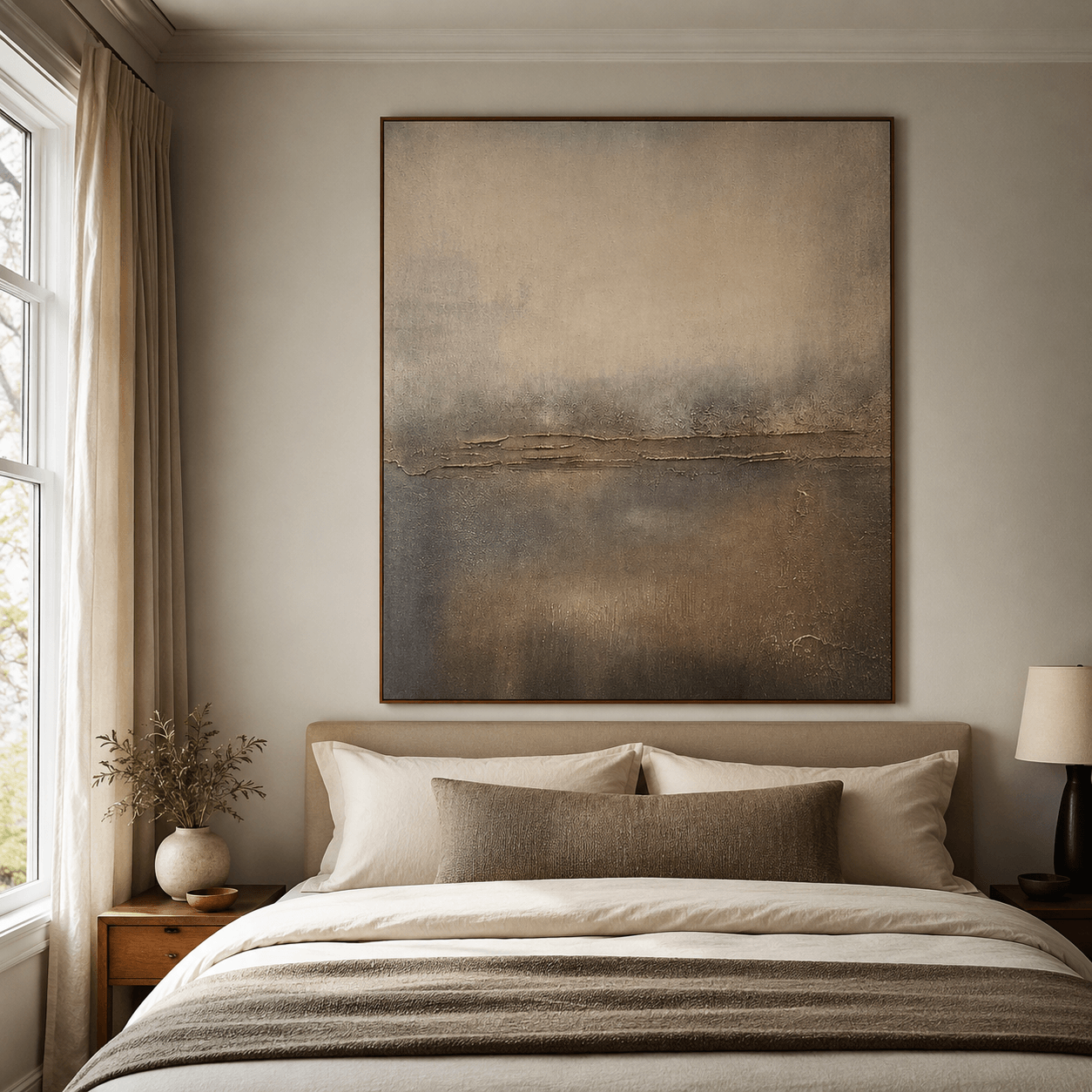Textured Earthy Hues Art | Minimalist Sophistication