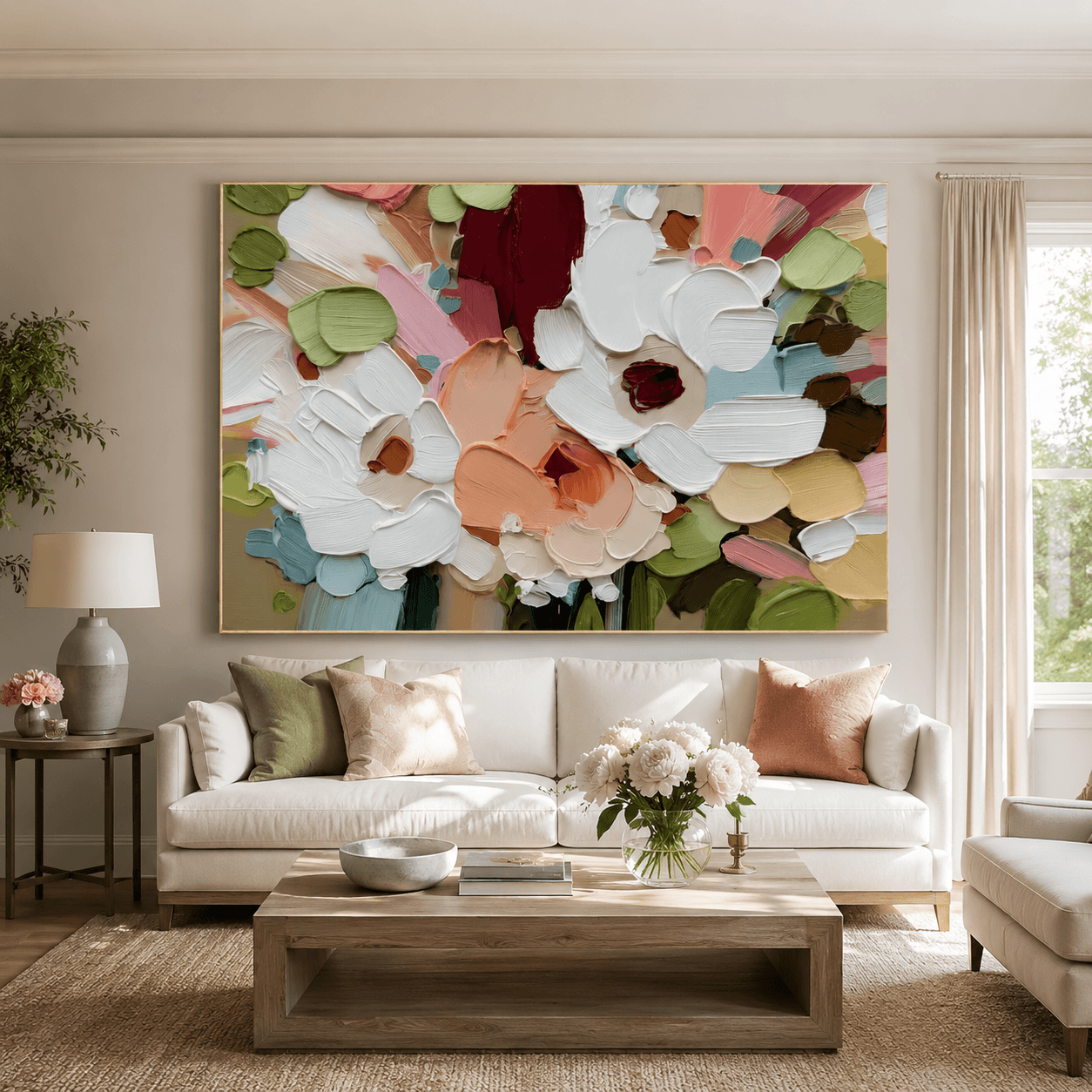 Impasto Petal Radiance | Garden Glow