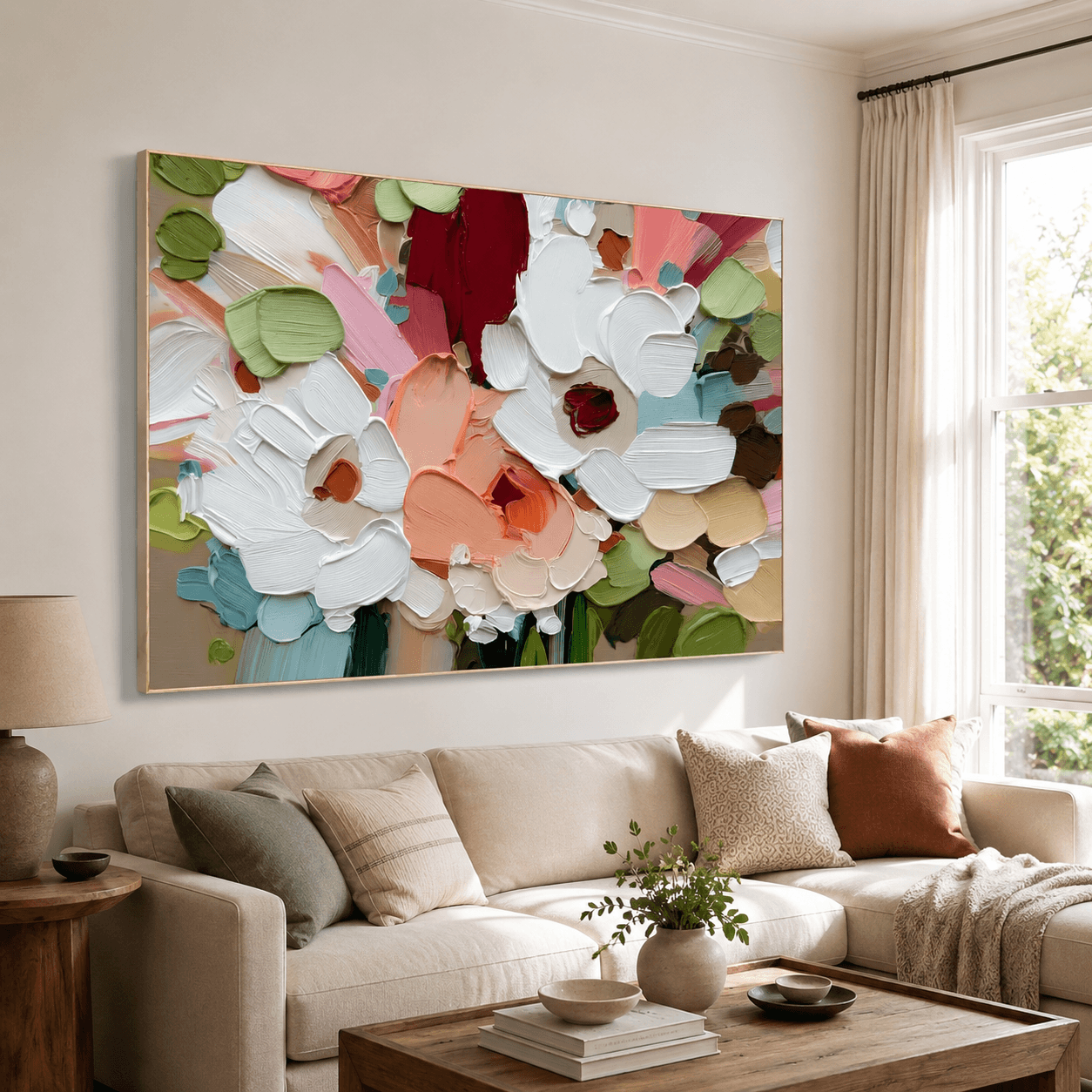 Impasto Petal Radiance | Garden Glow