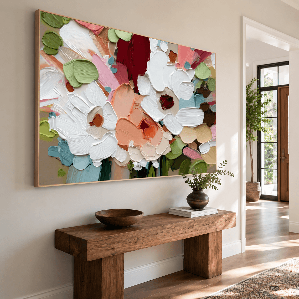 Impasto Petal Radiance | Garden Glow