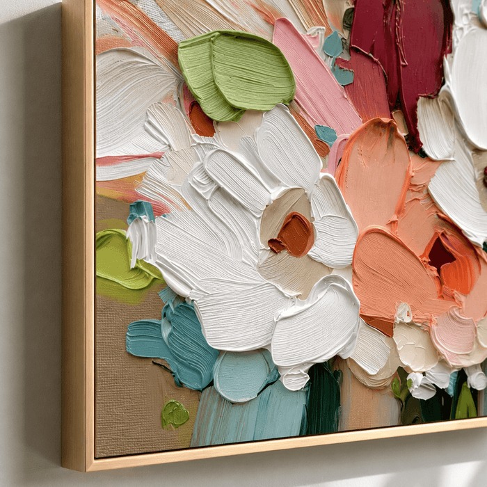 Impasto Petal Radiance | Garden Glow