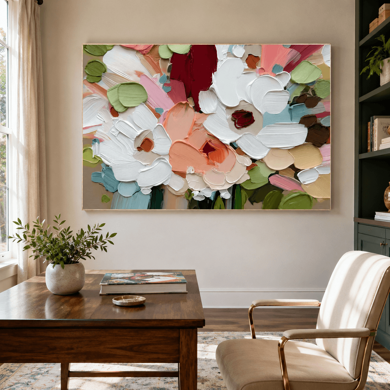 Impasto Petal Radiance | Garden Glow