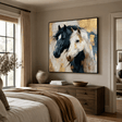 Textured Equine Elegance | Dual Steeds