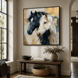 Textured Equine Elegance | Dual Steeds
