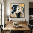 Textured Equine Elegance | Dual Steeds