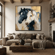 Textured Equine Elegance | Dual Steeds
