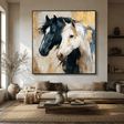 Textured Equine Elegance | Dual Steeds