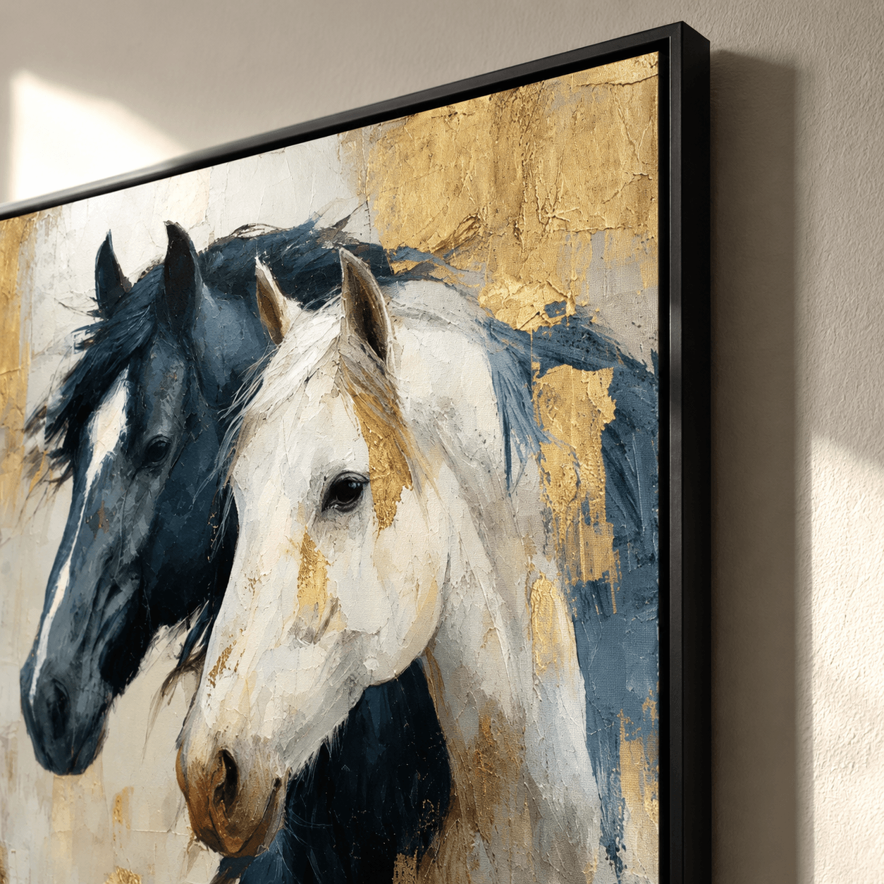 Textured Equine Elegance | Dual Steeds