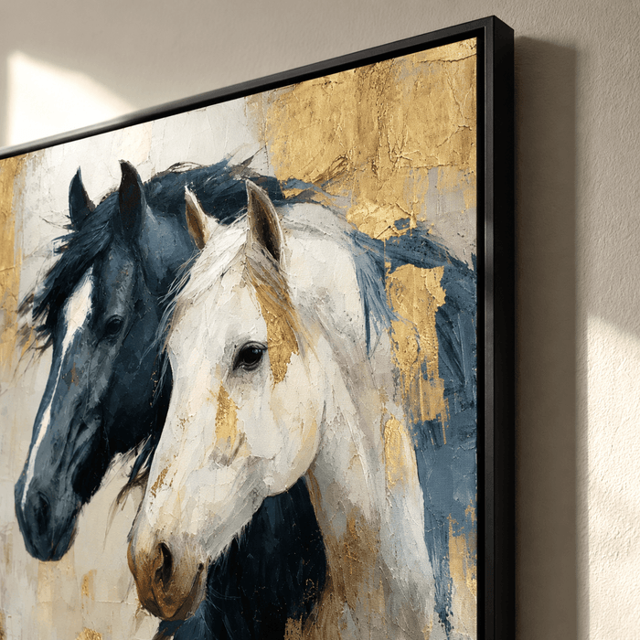 Textured Equine Elegance | Dual Steeds
