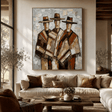 Textured Cloaked Trio | Earthy Hues