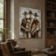 Textured Cloaked Trio | Earthy Hues