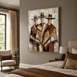 Textured Cloaked Trio | Earthy Hues