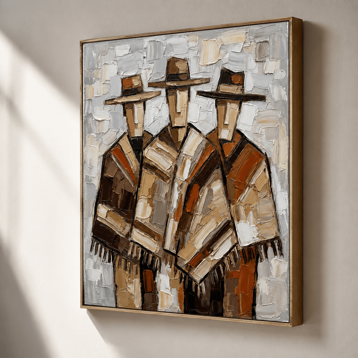 Textured Cloaked Trio | Earthy Hues