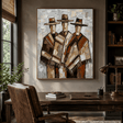 Textured Cloaked Trio | Earthy Hues