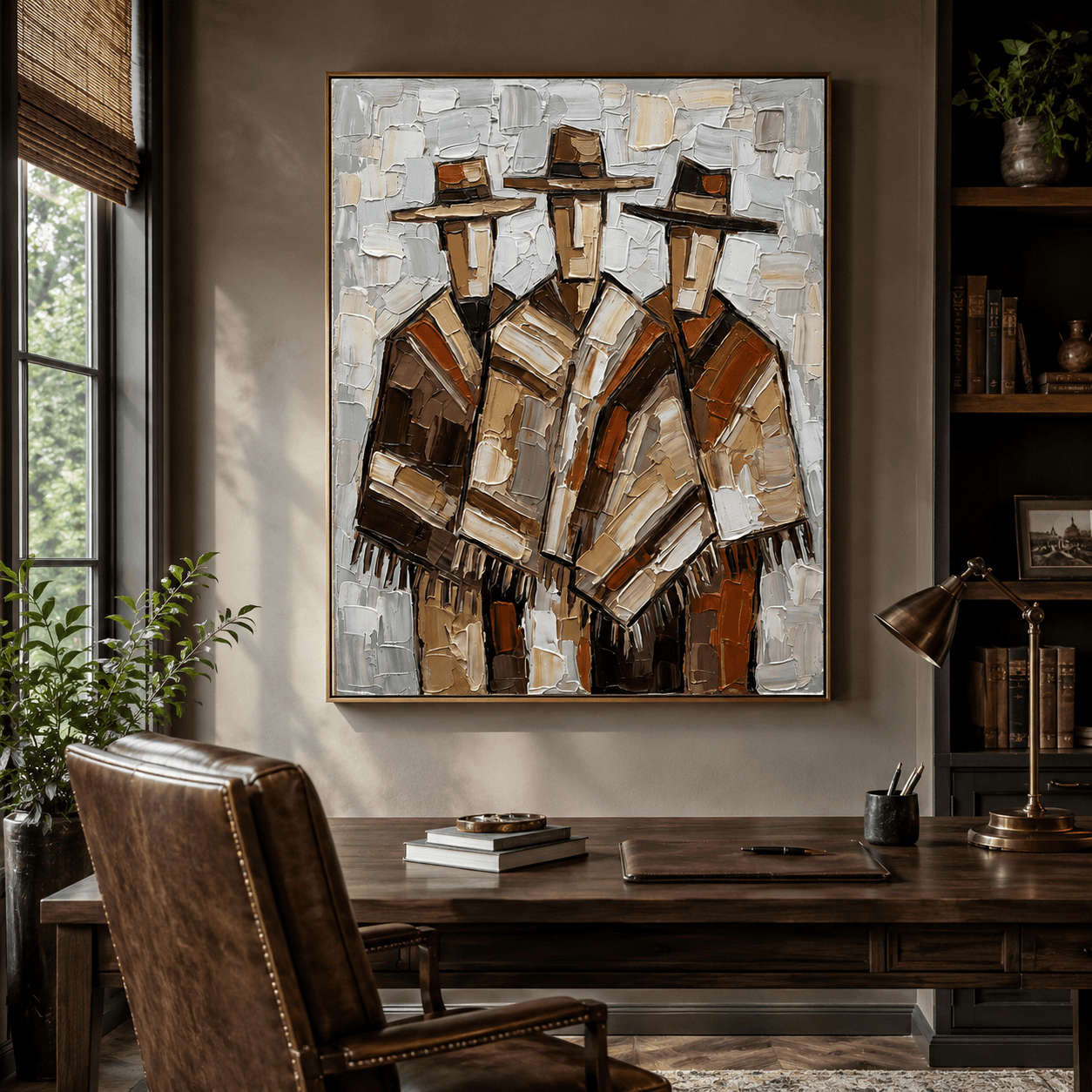 Textured Cloaked Trio | Earthy Hues