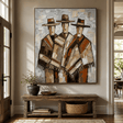 Textured Cloaked Trio | Earthy Hues