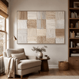Textured Patchwork Serenity | Neutral Tones