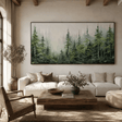 Textured Forest Opulence | Green Pine
