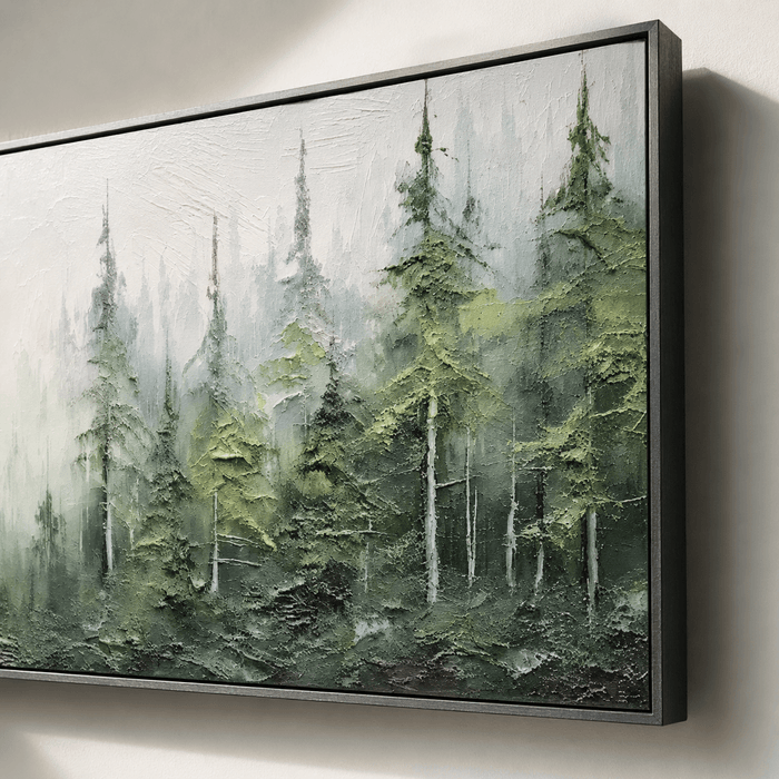 Textured Forest Opulence | Green Pine