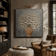 Textured Blossom Grandeur | Luminous Sophistication